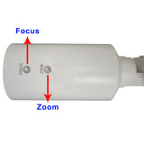 [5VBT-2812DRW] 5MP Analog HD TVI/AHD/CVI/CVBS 2.8~12mm Varifocal Lens In/Outdoor IR Bullet Camera DC12V/ AC24V (White)